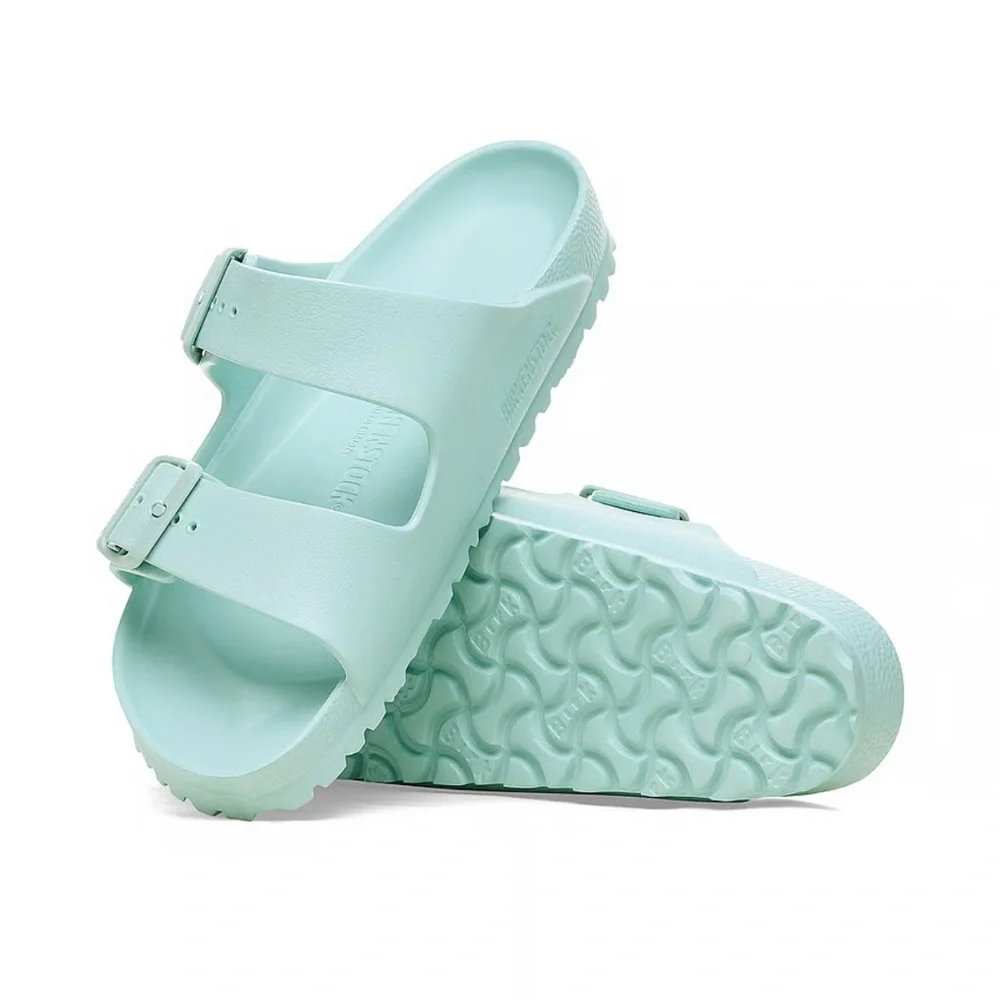 New NIB Birkenstock Arizona Eva sandals mint green surf green 8-8.5 or 39 - Picture 4 of 8